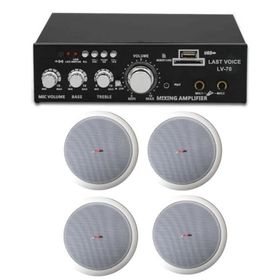 Lastvoice Small-3 Tavan Hoparlör ve Anfi Ses Sistemi Paketi