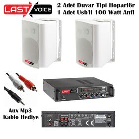Lastvoice Soft Paket-1 Hoparlör ve Anfi Mağaza Ses Sistemi