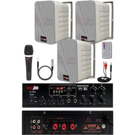 Lastvoice Soft Paket-2 Hoparlör Amfi Mikrofon Mağaza Ses Sistemi Seti