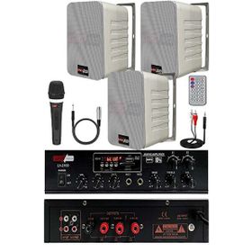 Lastvoice Soft Paket-2 Hoparlör Amfi Mikrofon Mağaza Ses Sistemi Seti