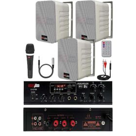 Lastvoice Soft Paket-2 Hoparlör Amfi Mikrofon Mağaza Ses Sistemi Seti
