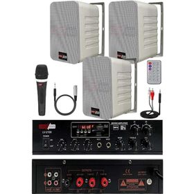 Lastvoice Soft Paket-2 Hoparlör Amfi Mikrofon Mağaza Ses Sistemi Seti