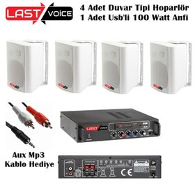 Lastvoice Soft Paket-2 Hoparlör ve Anfi Mağaza Ses Sistemi
