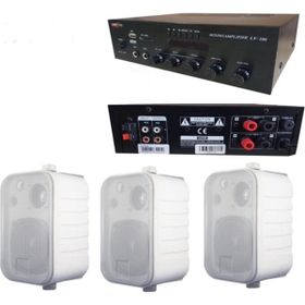 Lastvoice Soft Paket-2 Hoparlör ve Anfi Mağaza Ses Sistemi