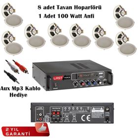 Lastvoice Soft Paket-3 Tavan Hoparlör ve Anfi Ses Sistemi