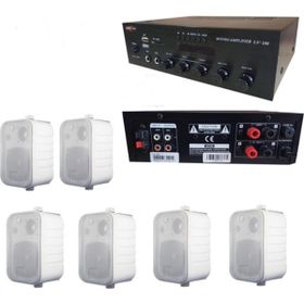 Lastvoice Soft Paket-4 Hoparlör ve Anfi Mağaza Ses Sistemi