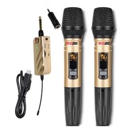 Lastvoice TX-102E Çok Amaçlı Uhf Telsiz Kablosuz Çiftli El Mikrofon