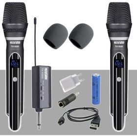 Lastvoice TX-102E Çok Amaçlı Uhf Telsiz Kablosuz Çiftli El Mikrofon