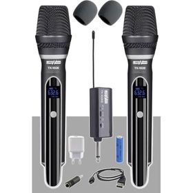 Lastvoice TX-102EE El Tipi Telsiz Kablosuz Şarjlı Çift Mikrofon Seti