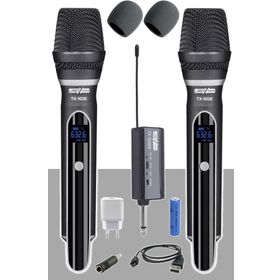Lastvoice TX-102EE El Tipi Telsiz Kablosuz Şarjlı Çift Mikrofon Seti