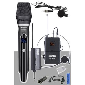 Lastvoice TX102EY Şarjlı Telsiz Kablosuz El Yaka Headset Mikrofon