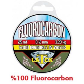 Latex Fluorocarbon 25 mt 0.12 mm Effe Misina