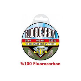 Latex Fluorocarbon 25 mt 0.14 mm Effe Misina