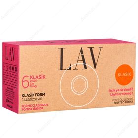 Lav 20020 6'lı Cam Çay Tabağı Seti