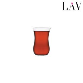 Lav 30020 6'lı Cam Çay Bardağı Seti