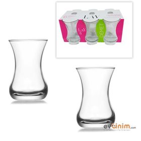 Lav 303 Demet 6'lı Çay Bardağı
