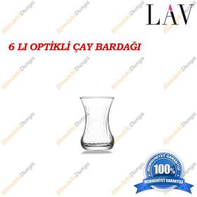 Lav 303 Demet 6'lı Çay Bardağı