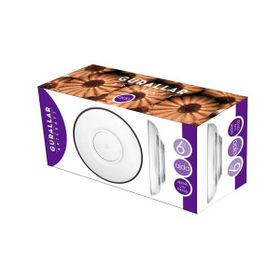 Lav AJD268 6'lı Cam Çay Tabağı Seti