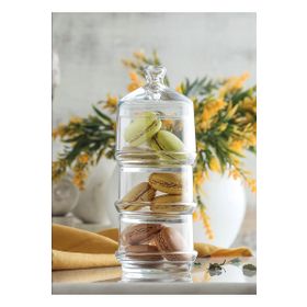 Lav Berry 22x8 cm 3 Katlı Fanus