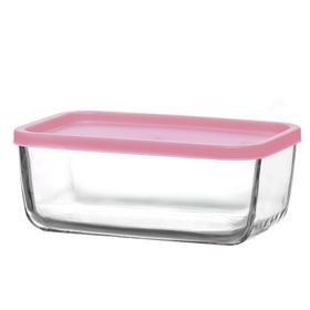Lav Cube 1170 cc Pembe/Lila Kapaklı Saklama Kabı