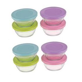 Lav Cube Renkli Kapaklı 18 cm 1170 cc Saklama Kabı