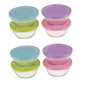 Lav Cube Renkli Kapaklı 18 cm 1170 cc Saklama Kabı