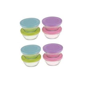Lav Cube Renkli Kapaklı 18 cm 1170 cc Saklama Kabı