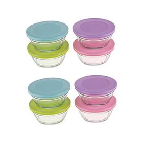 Lav Cube Renkli Kapaklı 18 cm 1170 cc Saklama Kabı