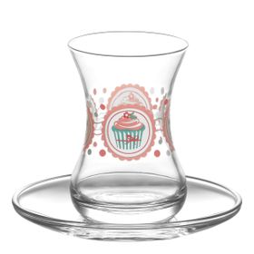 Lav Cupcake 12'li Çay Seti