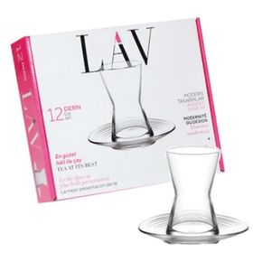 Lav Derin 12'li Çay Bardağı Takımı