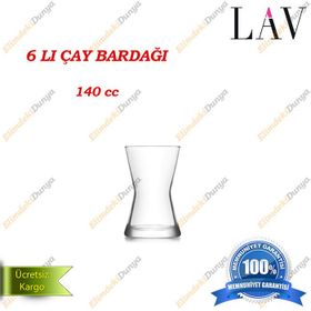 Lav Derin 140 cc 6'lı Çay Bardağı Takımı