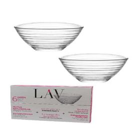 Lav DRN258 6'lı Cam Kase Seti