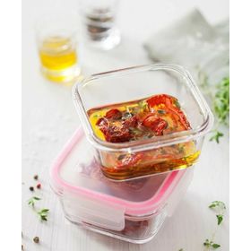 Lav Fresco FRS227 Pembe 375 cc Kilitli Saklama Kabı