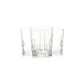 Lav Keops 3'lü 345 ml Cam Şeffaf Su Bardağı