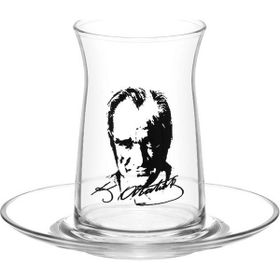 Lav Vega 4'lü Atatürk Temalı Çay Seti
