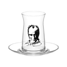 Lav Vega 4'lü Atatürk Temalı Çay Seti