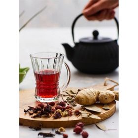 Lav Venus Kulplu 12'li Kulplu Çay Bardağı Cam Fincan