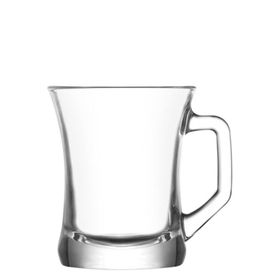Lav Zen Plus Kulplu 3'lü Çay Bardağı