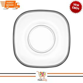Lav ZEN277 6'lı Cam Çay Tabağı Seti