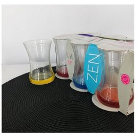 Lav ZEN313PT 6'lı Renkli Çay Bardağı