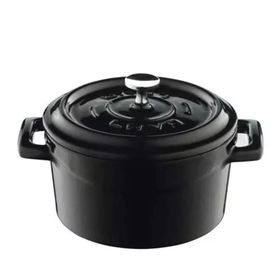 Lava 10 cm Yuvarlak Mini Döküm Demir Trendy Tencere