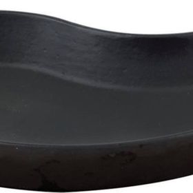 Lava 10x20 CM Siyah Döküm Damla Formlu Yingyang Fajita Tabağı