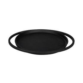 Lava 20 cm Döküm Demir Yekpare Çift Kulplu Yuvarlak Pizza Krep Pankek Tavası