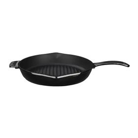 Lava 2016ST02122878 Siyah 28 cm Metal Saplı Yuvarlak Izgara Tava