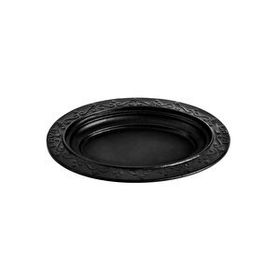 Lava 21x16 cm Siyah Döküm Oval Döner Kebap Tabağı