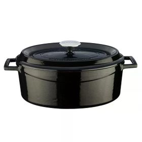 Lava 23x29 cm Trendy Oval Döküm Demir Tencere
