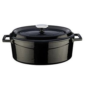 Lava 23x29 cm Trendy Oval Döküm Demir Tencere