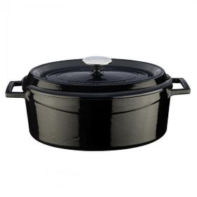 Lava 23x29 cm Trendy Oval Döküm Demir Tencere