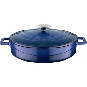 Lava 28 CM Mavi Metal Döküm Yuvarlak Tencere