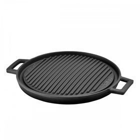 Lava 28 cm Metal Kulplu Döküm Yuvarlak Griddle
